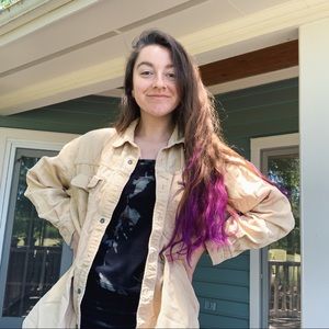 Calvin Klein Jeans Tan Button Up